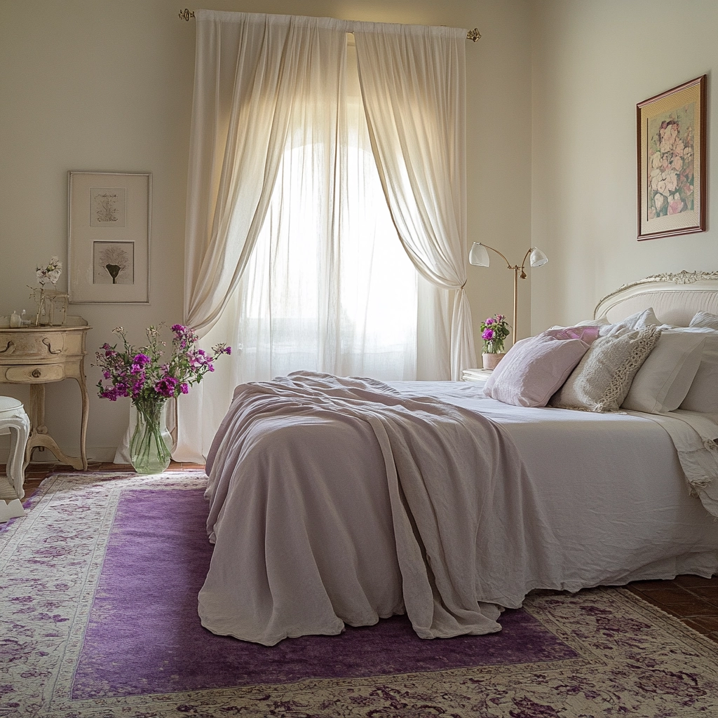 purple rug bedroom 59