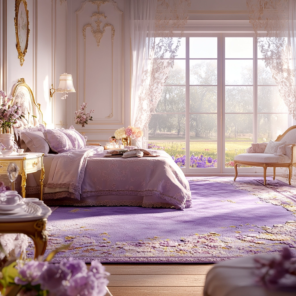 purple rug bedroom 60