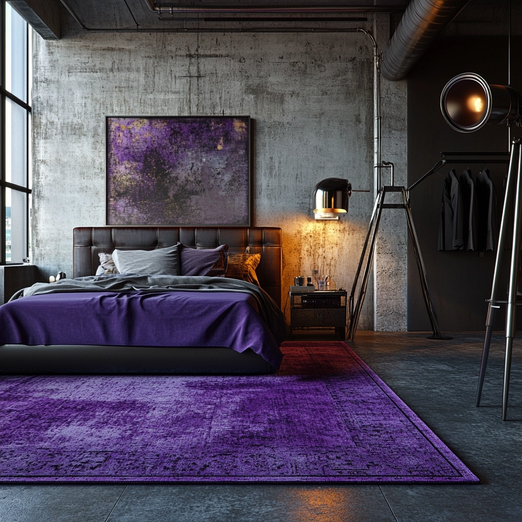 purple rug bedroom 64
