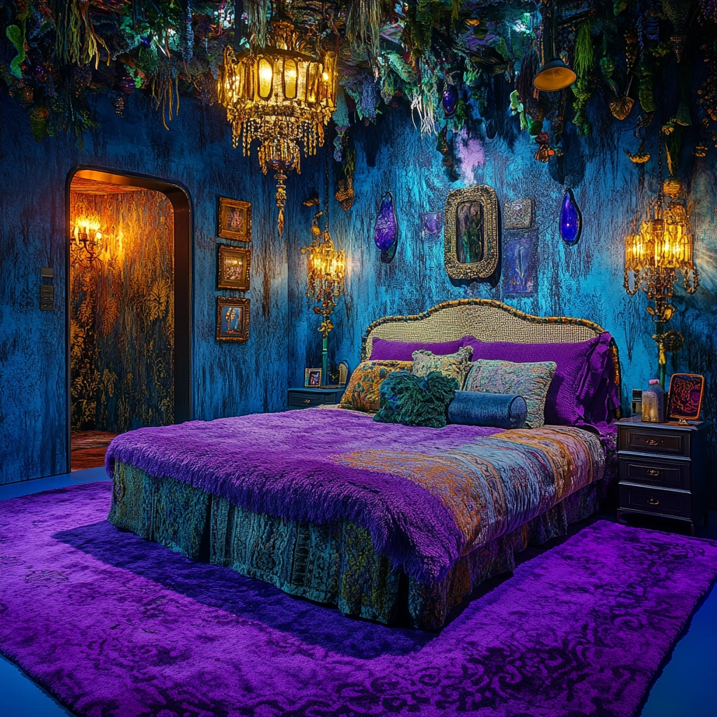 purple rug bedroom 69