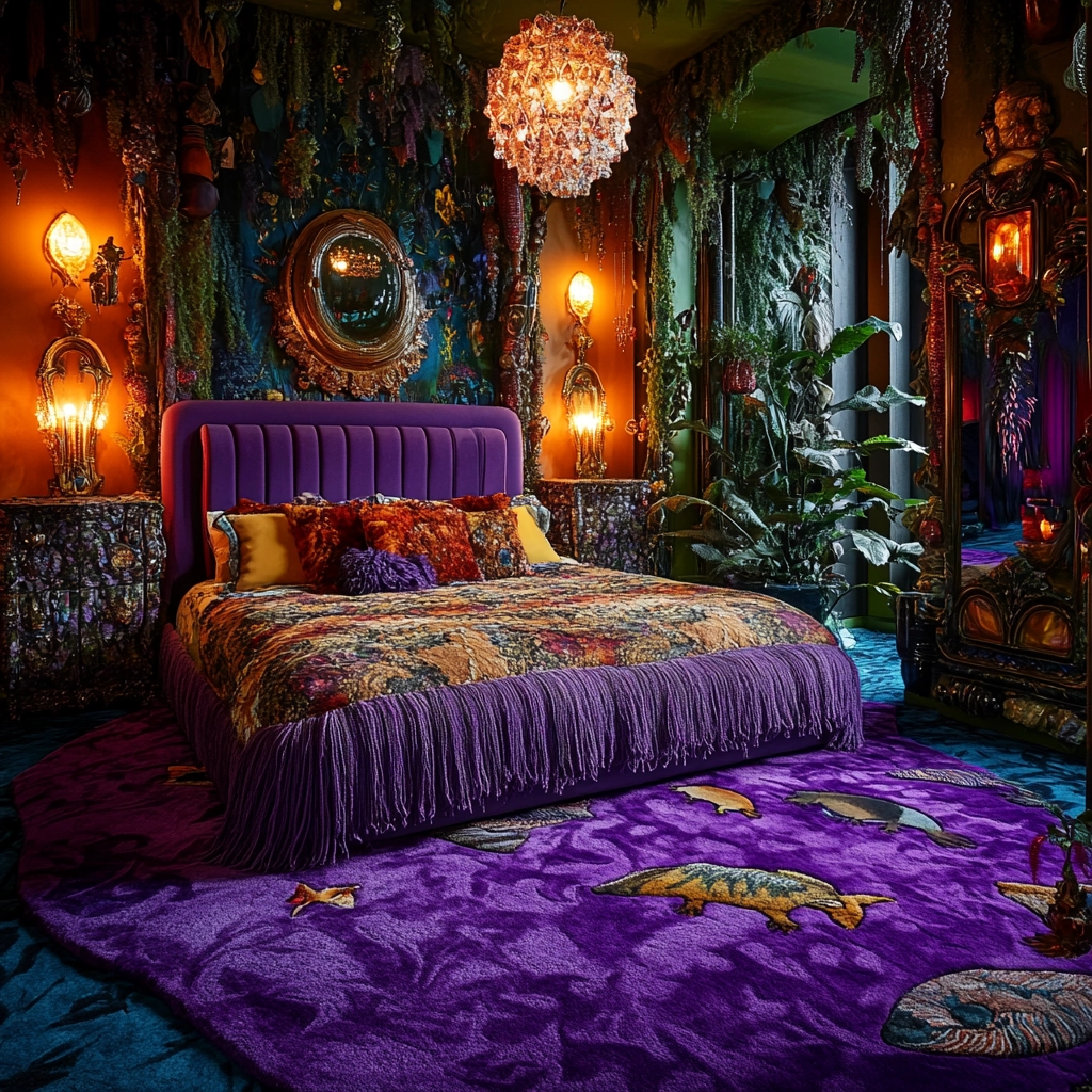purple rug bedroom 71