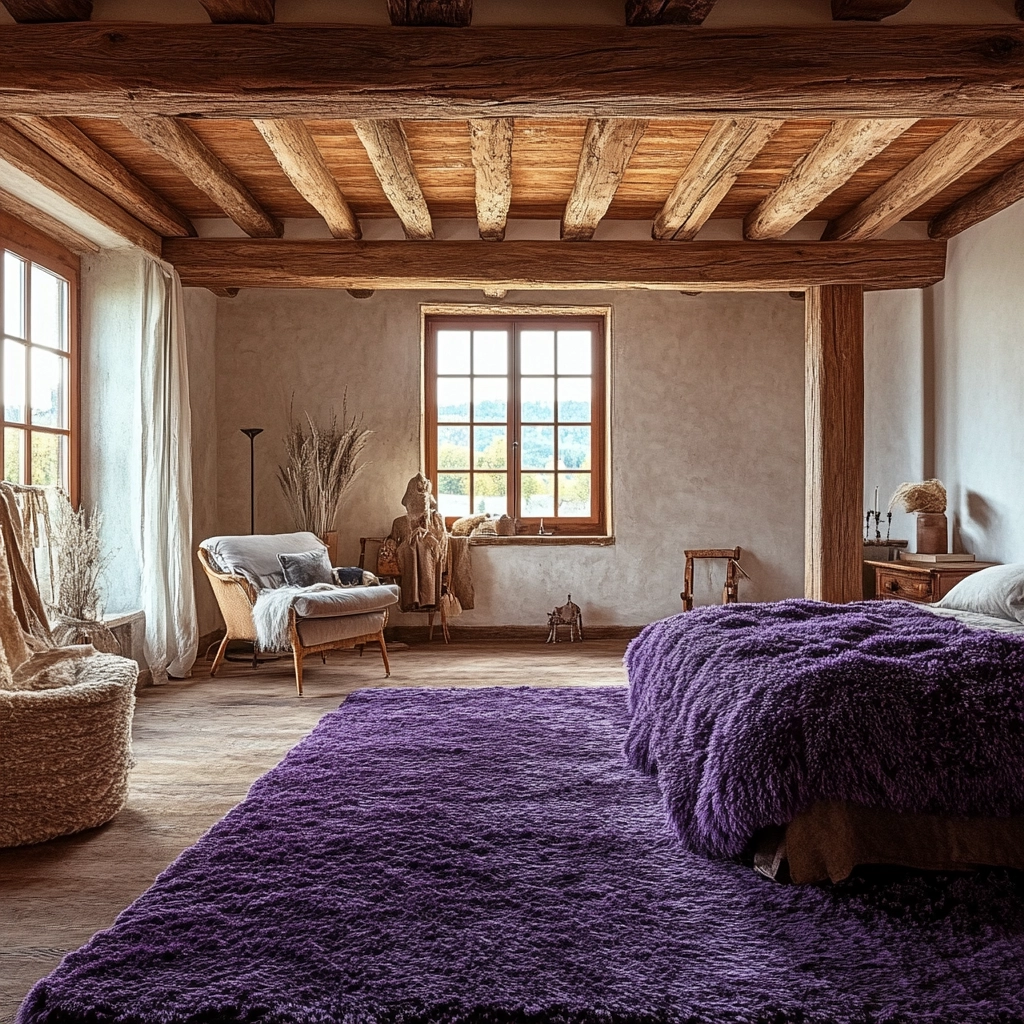 purple rug bedroom 73