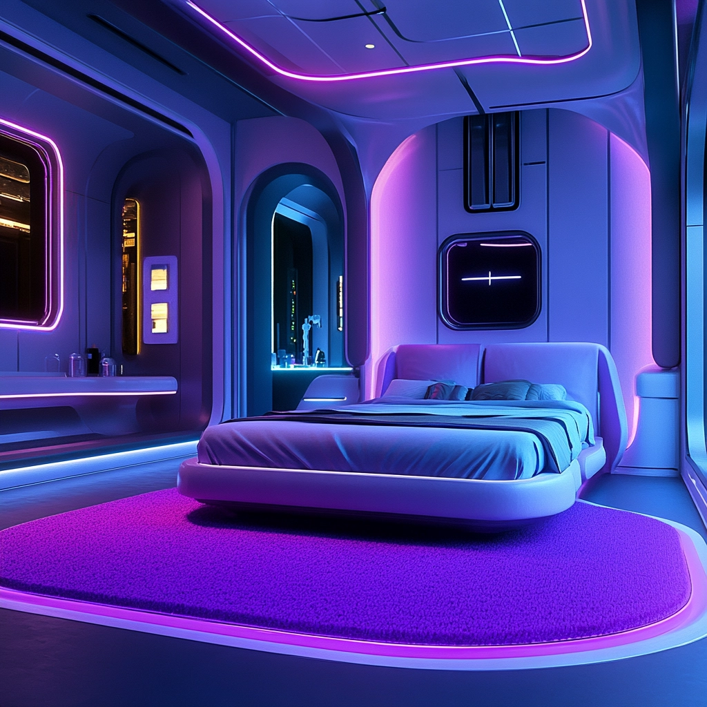 purple rug bedroom 80