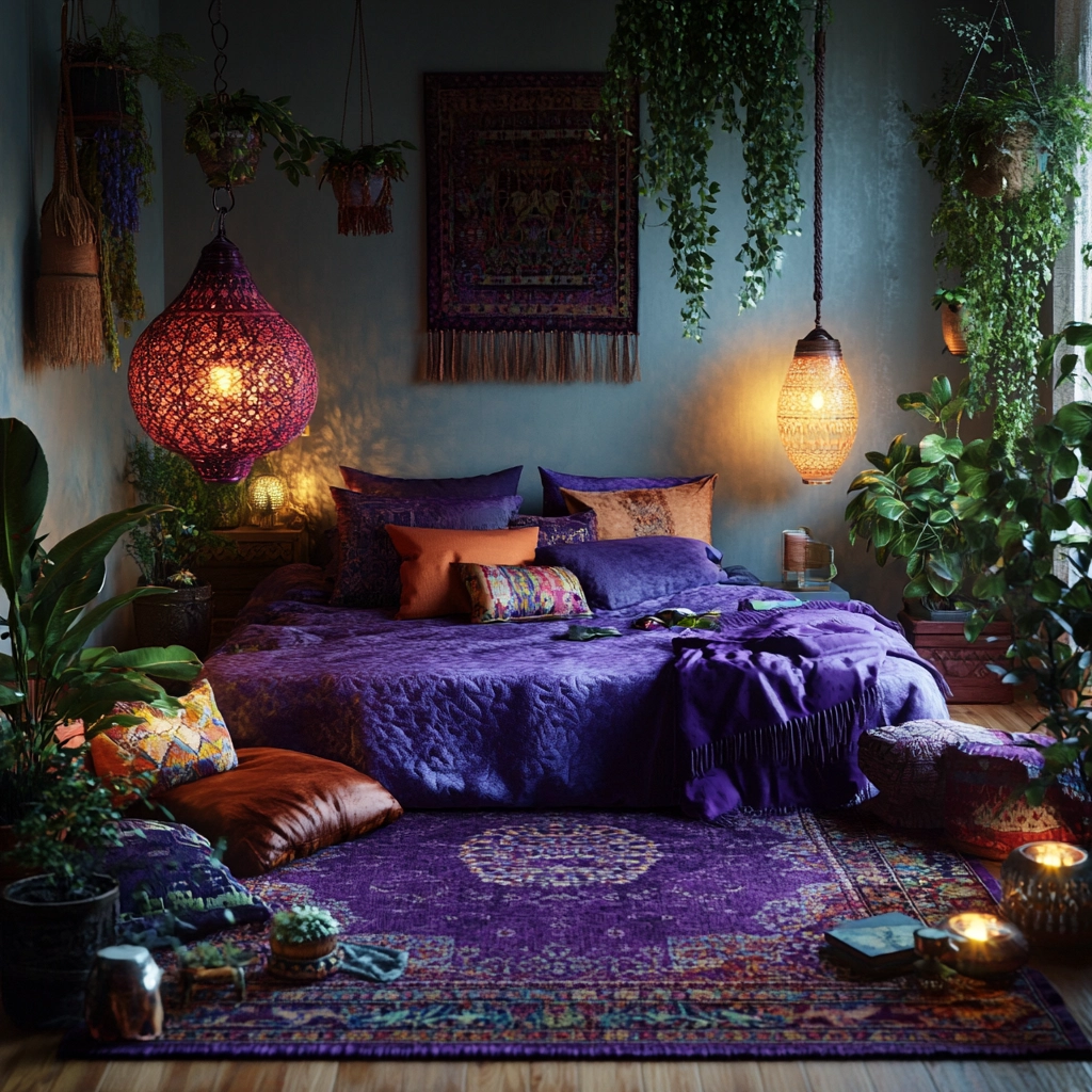purple rug bedroom 9
