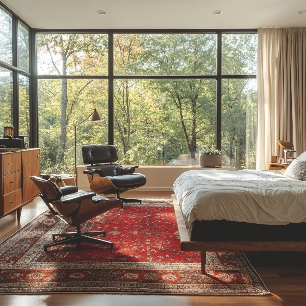 red persian rug bedroom 23