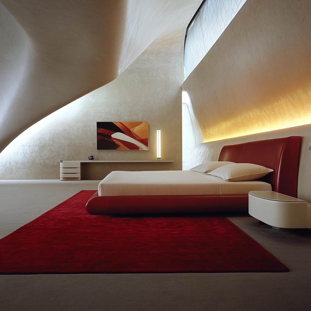 red rug bedroom 10