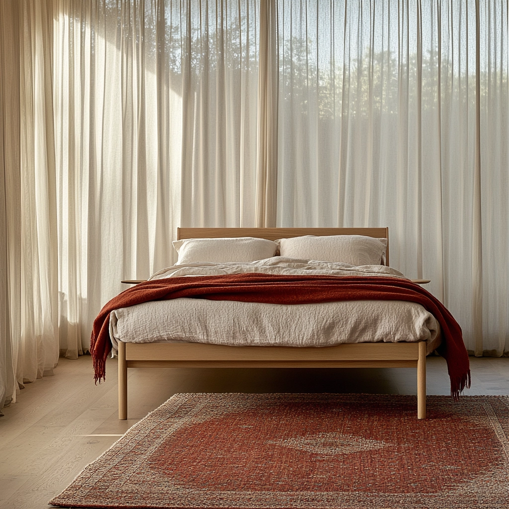 red rug bedroom 3