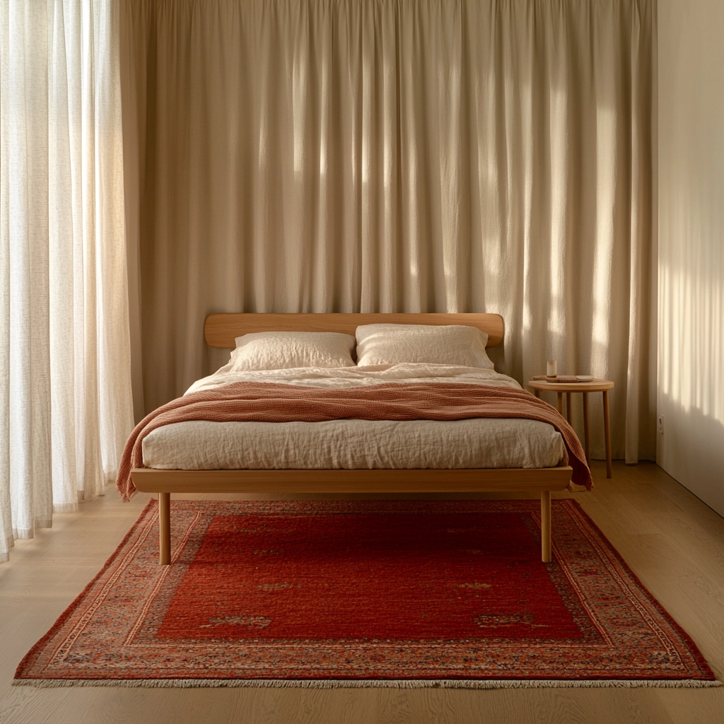red rug bedroom 4