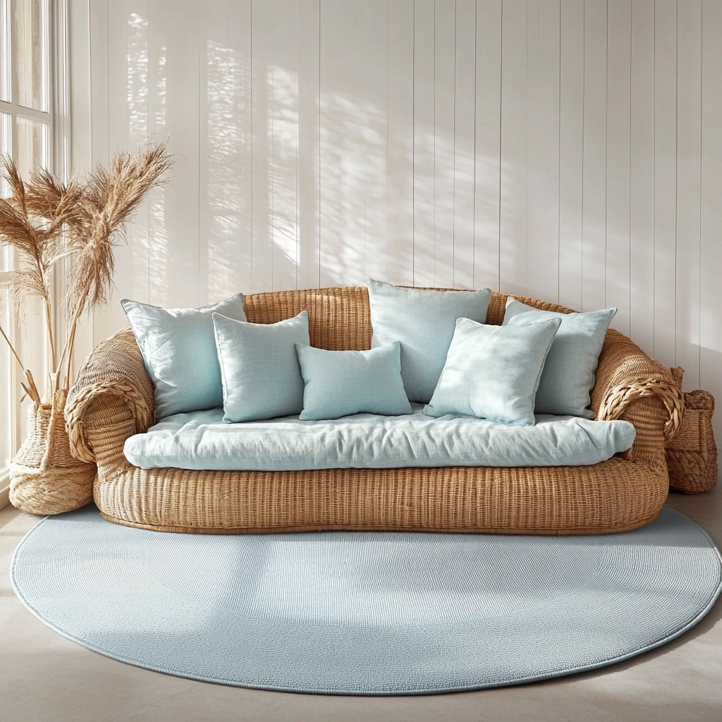 round carpet living room 17