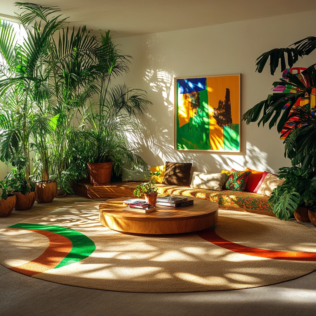 round carpet living room 21