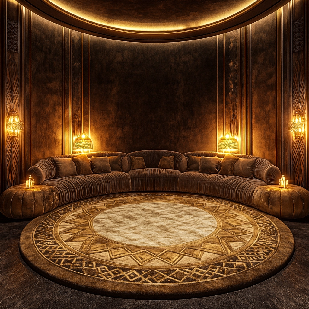 round carpet living room 26