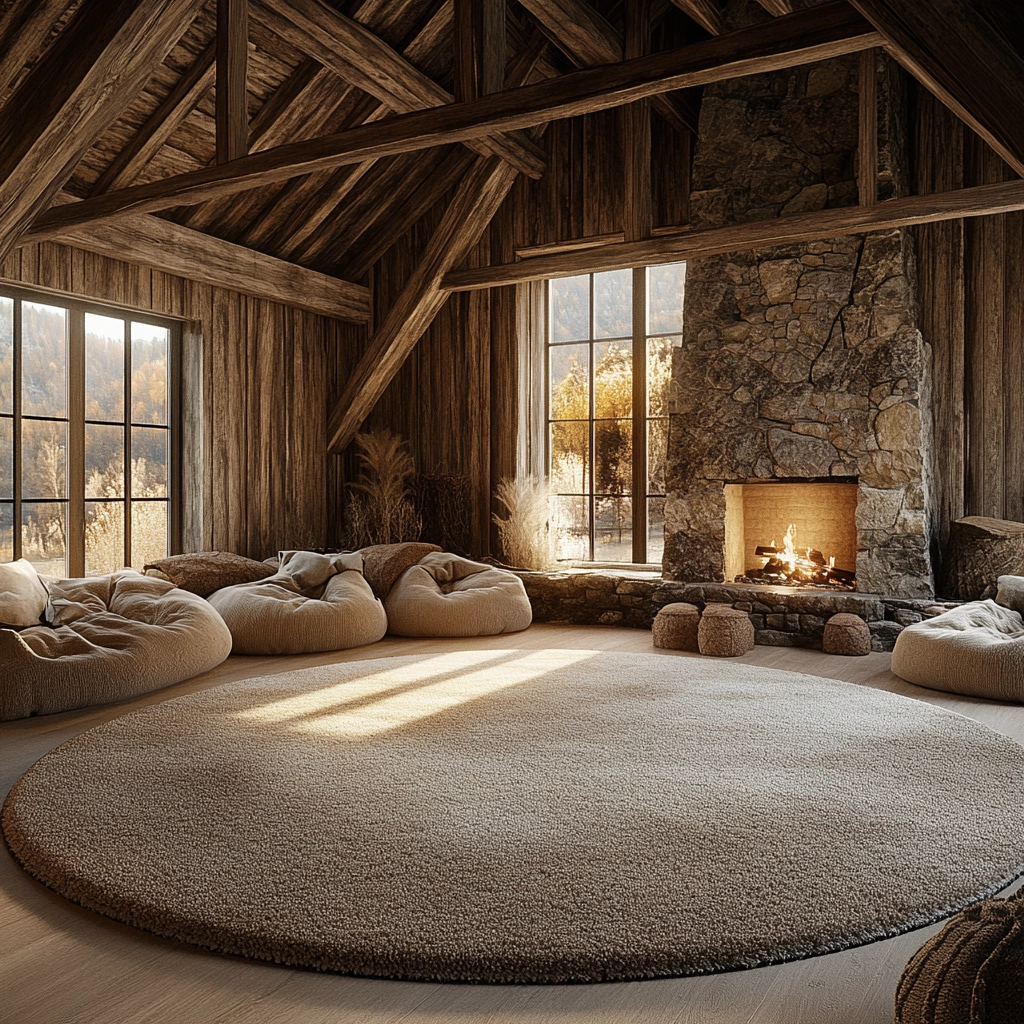 round carpet living room 29