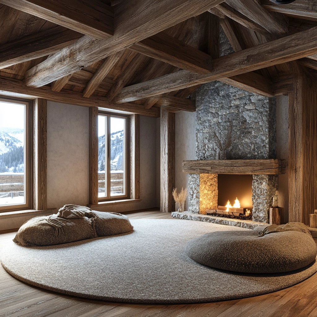 round carpet living room 30