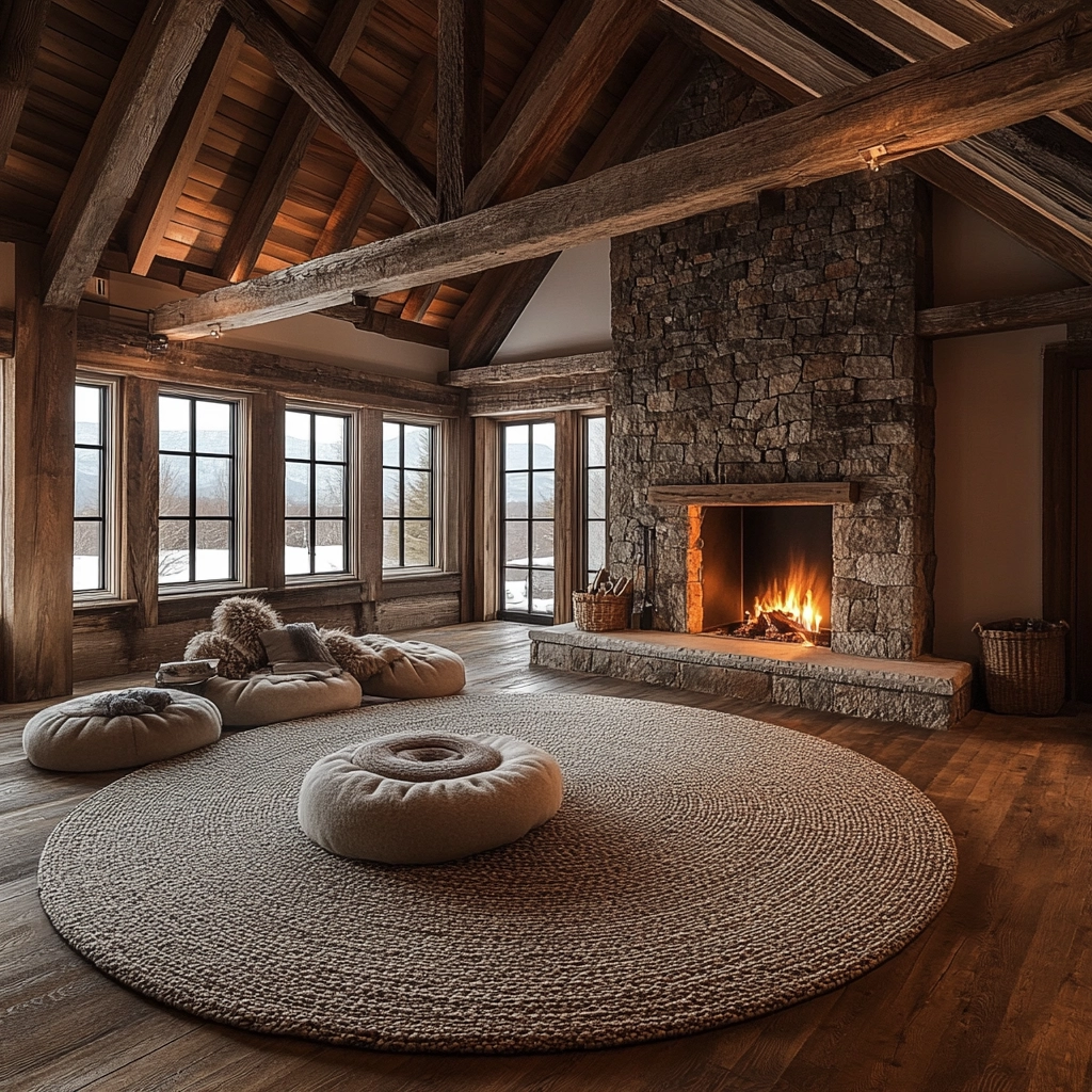 round carpet living room 32