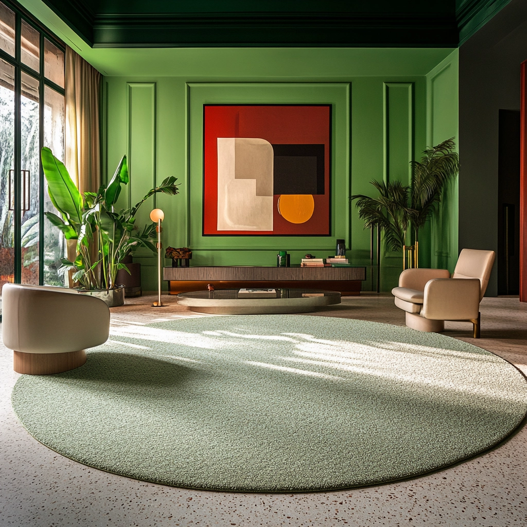 round carpet living room 34