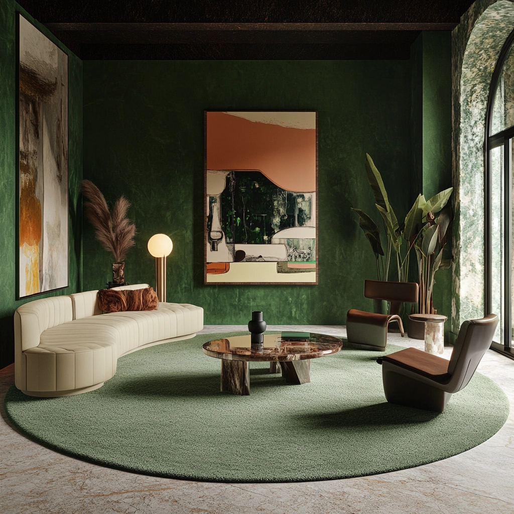round carpet living room 36