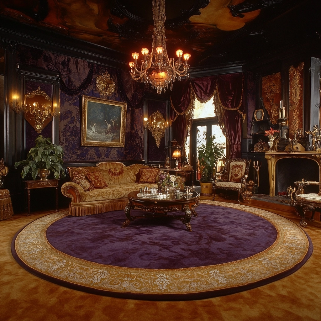 round carpet living room 37