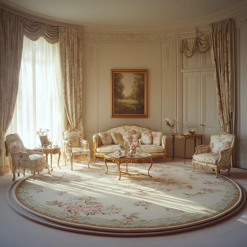 round carpet living room 44