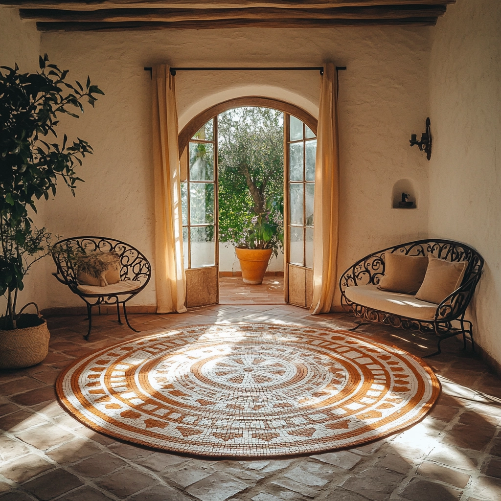round carpet living room 46