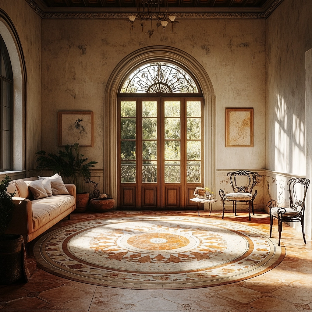 round carpet living room 47