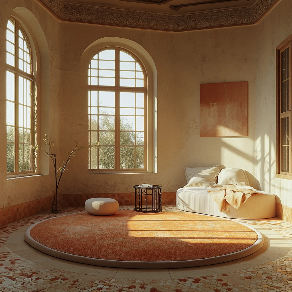 round carpet living room 48