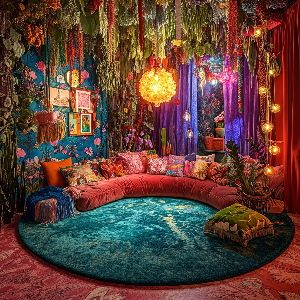 round carpet living room 51
