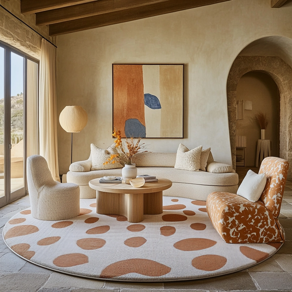 round carpet living room 53