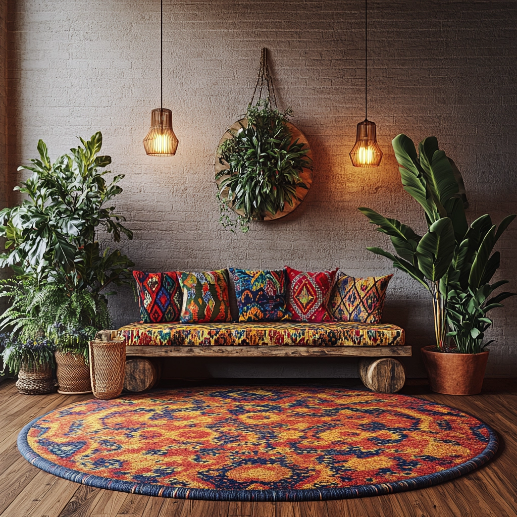 round carpet living room 7