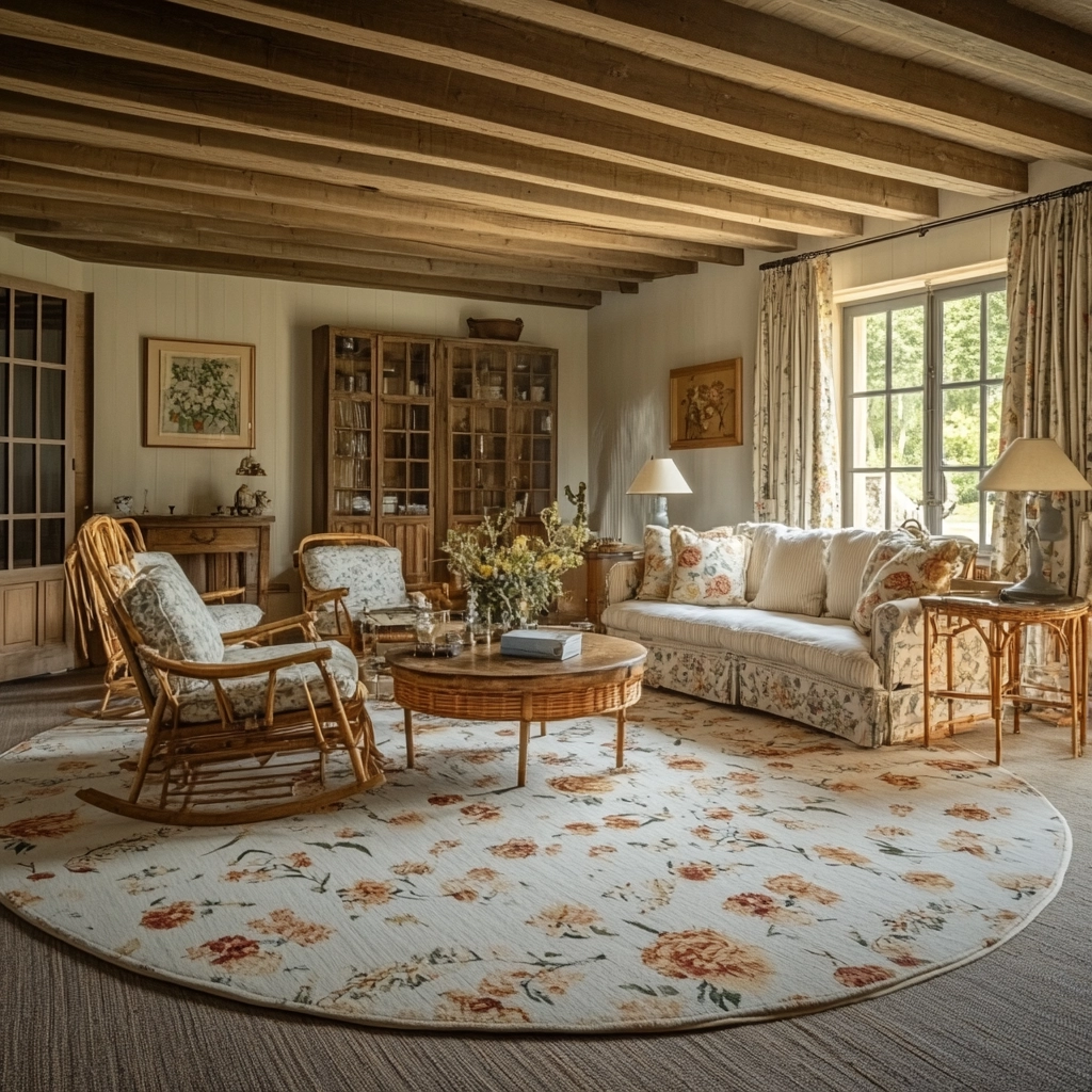 round carpet living room 73