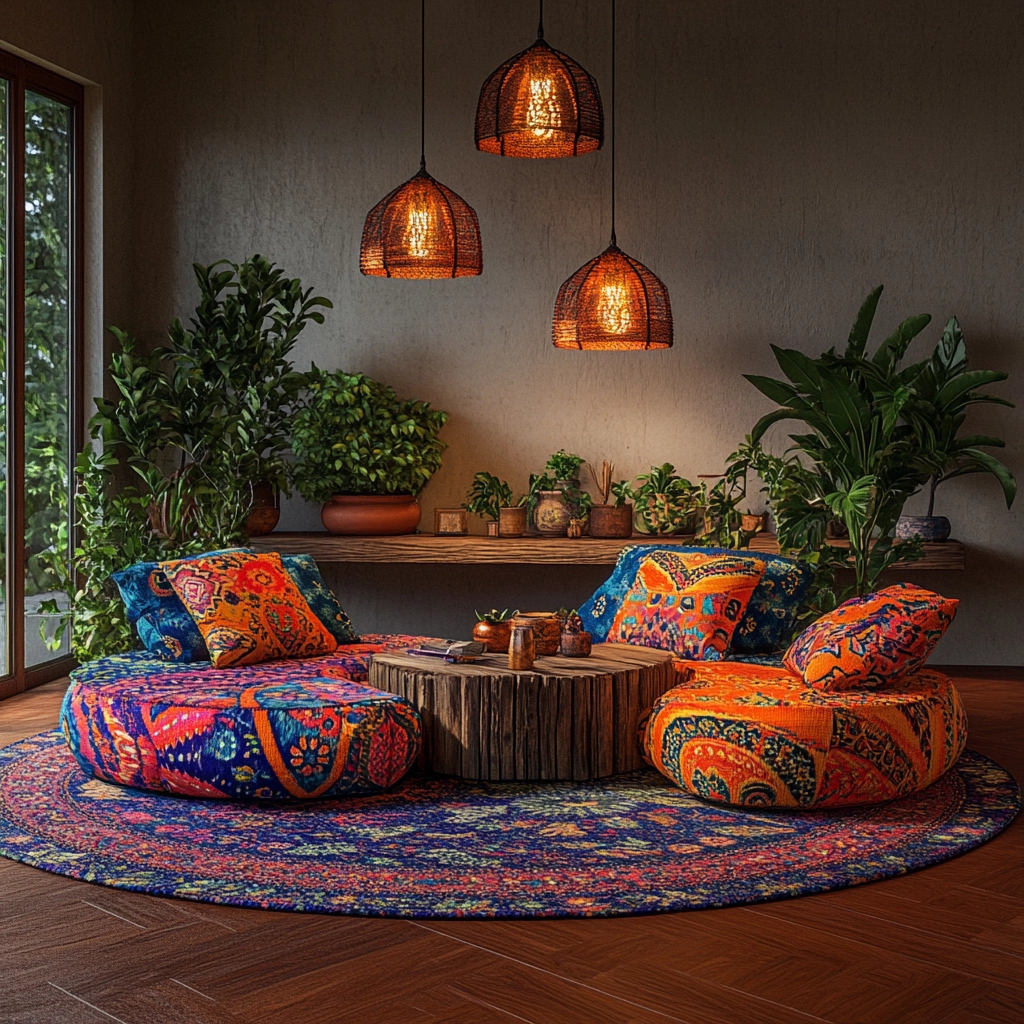 round carpet living room 8