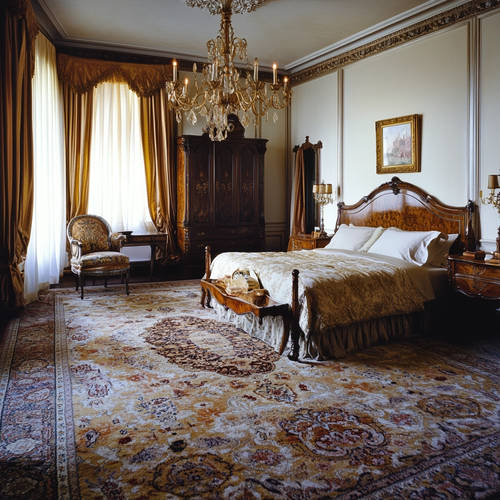 rug in carpeted bedroom 22