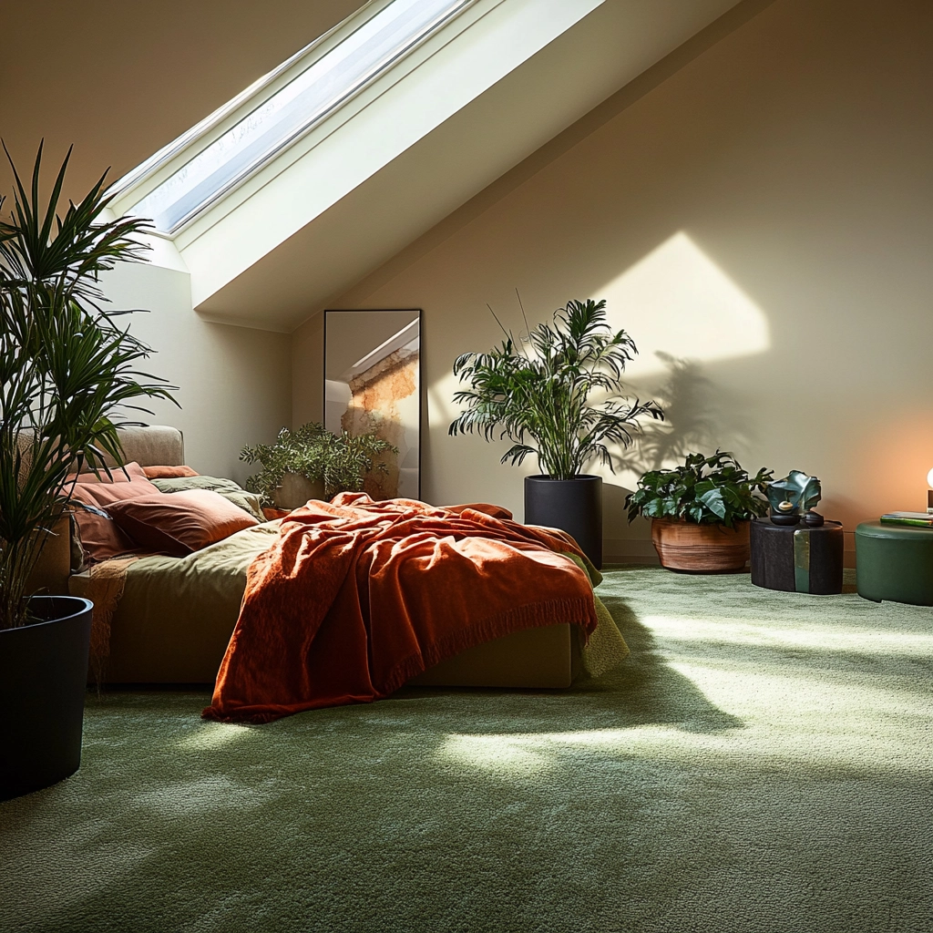 rug in carpeted bedroom 25