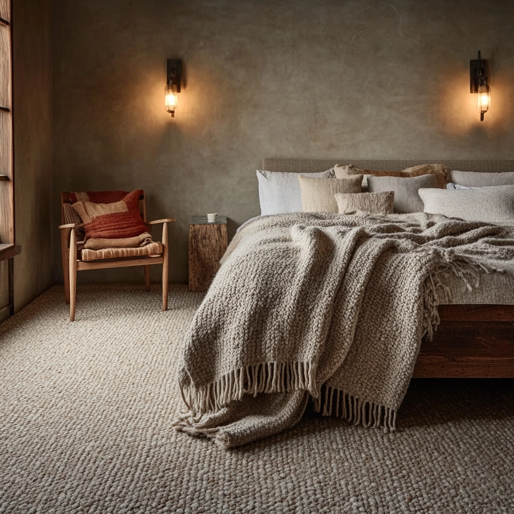rug in carpeted bedroom 29