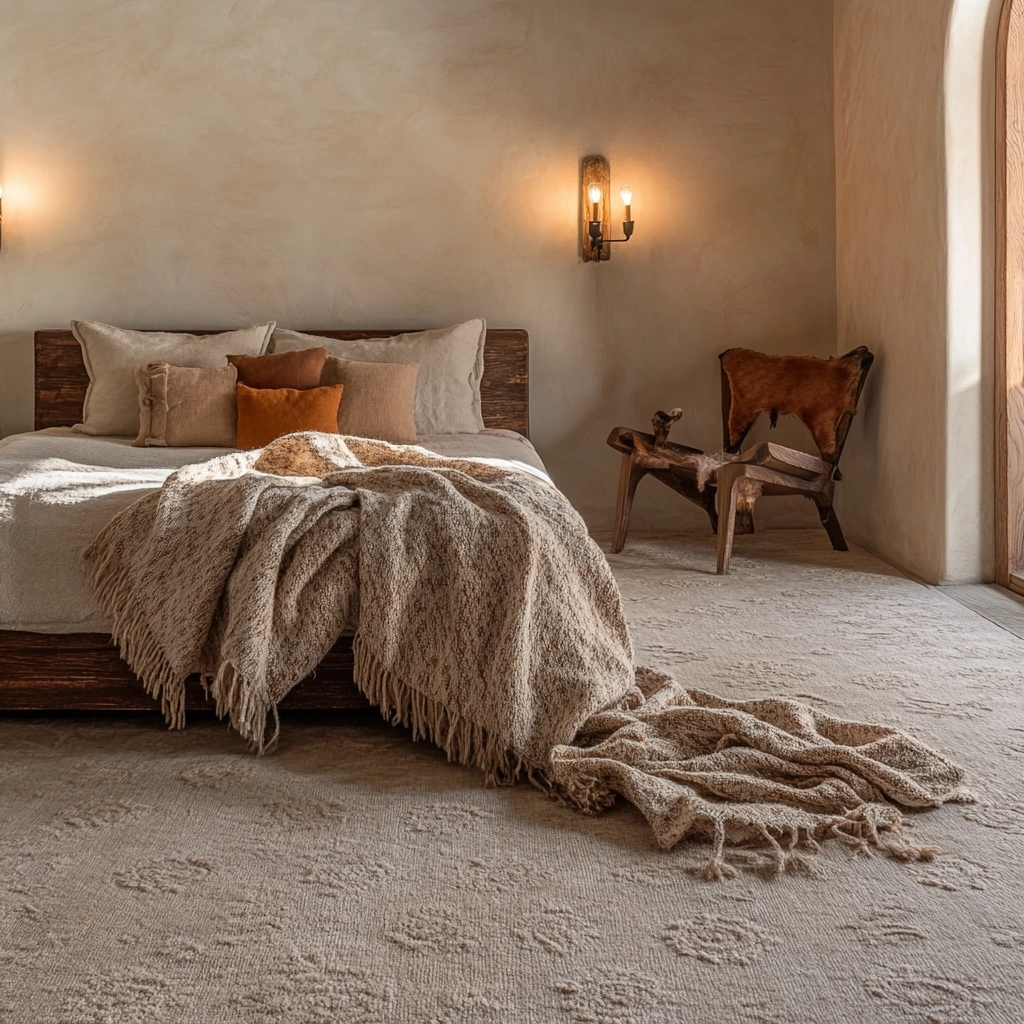 rug in carpeted bedroom 30