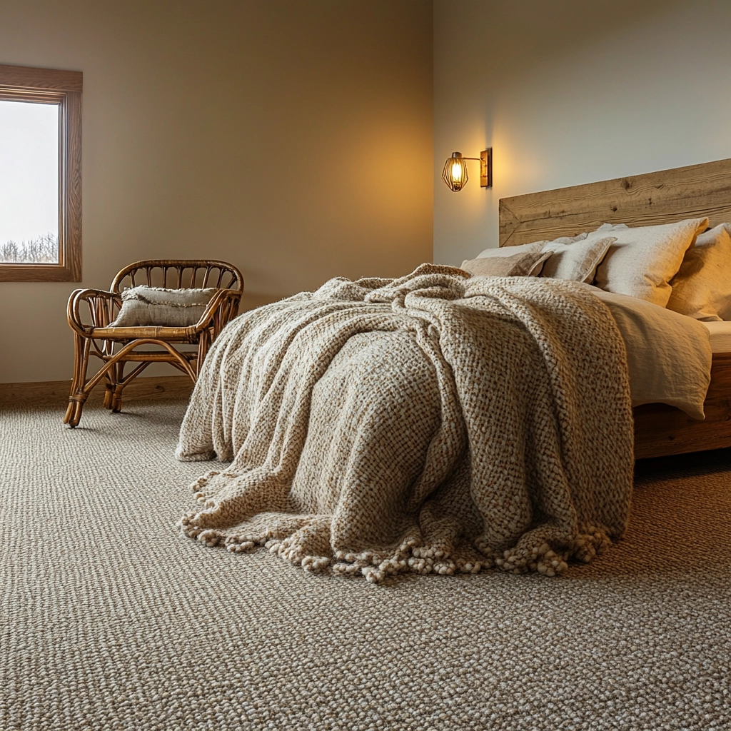 rug in carpeted bedroom 31