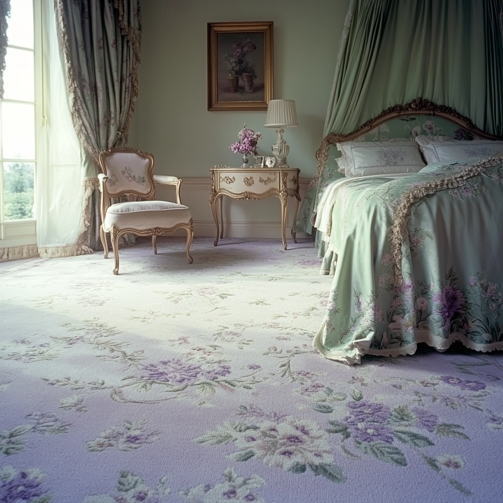 rug in carpeted bedroom 35