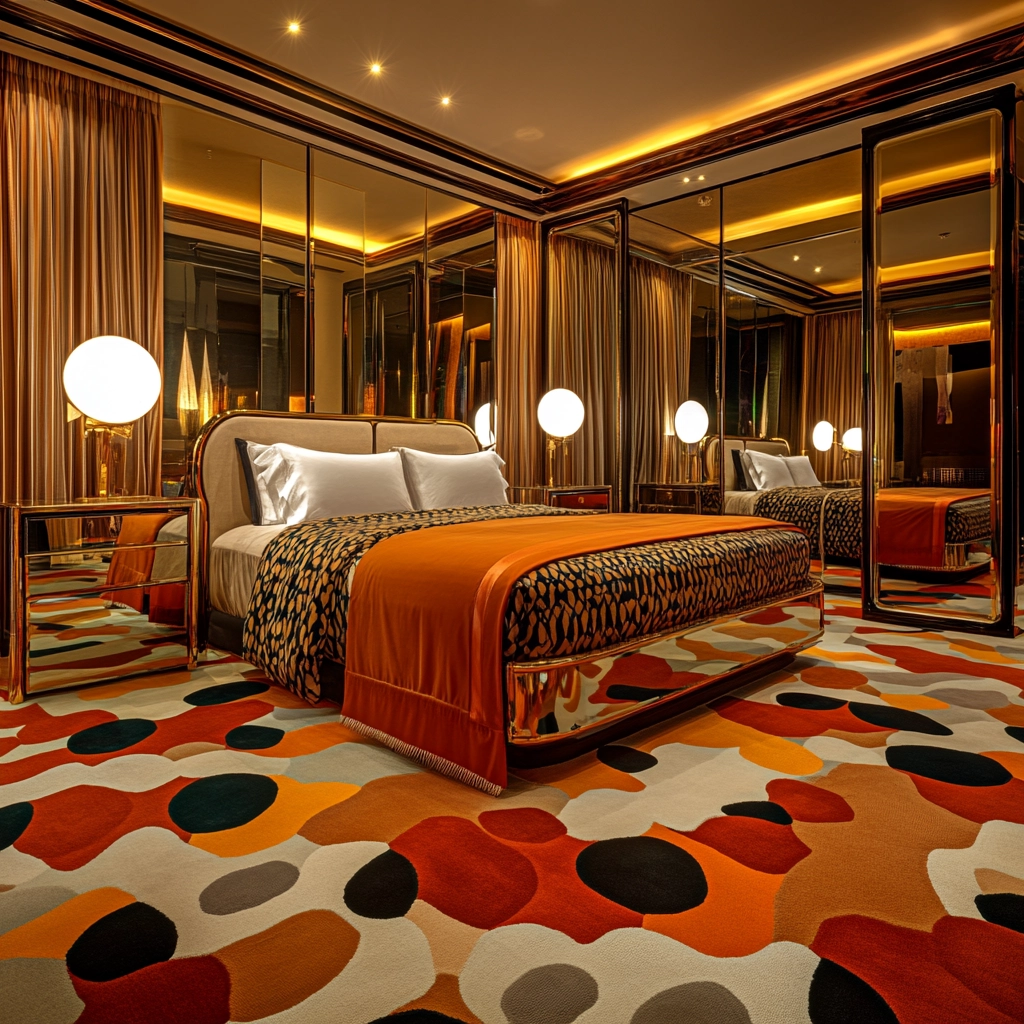 rug in carpeted bedroom 45