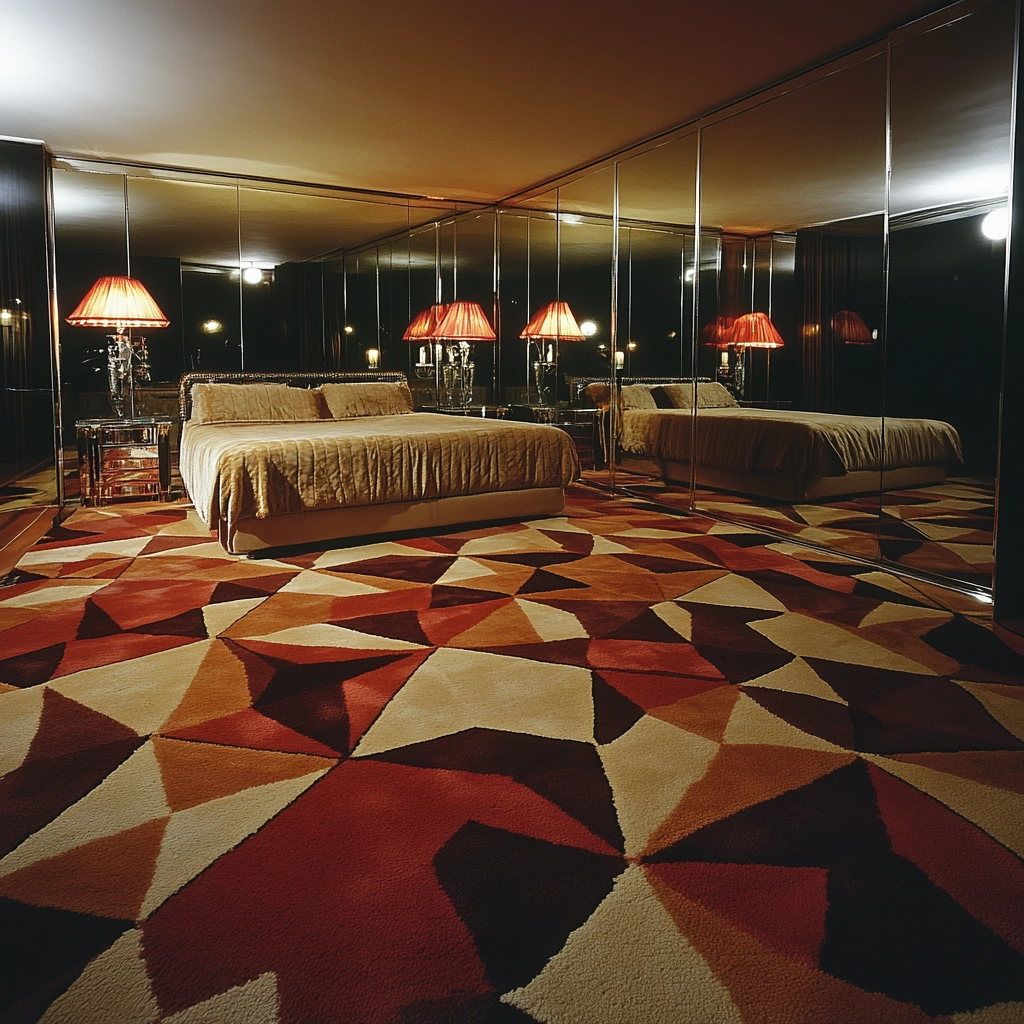 rug in carpeted bedroom 47