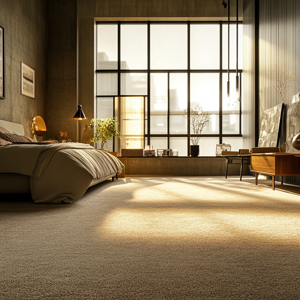 rug in carpeted bedroom 60