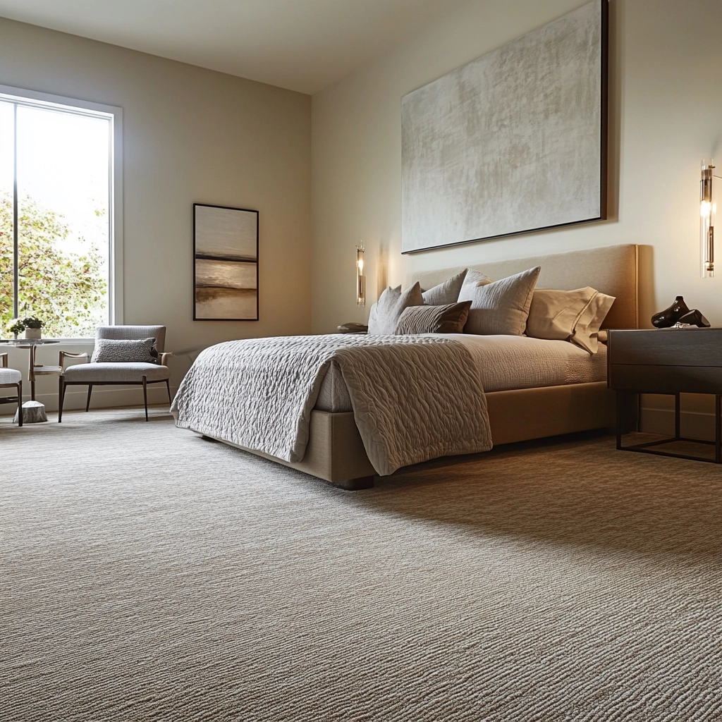 rug in carpeted bedroom 69