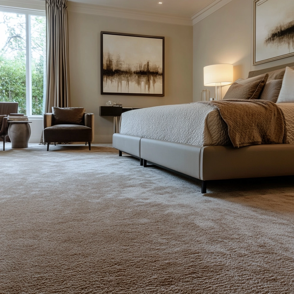 rug in carpeted bedroom 71