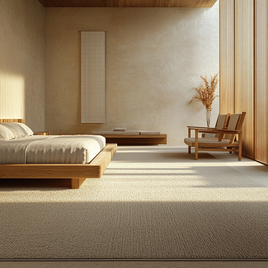 rug in carpeted bedroom 75