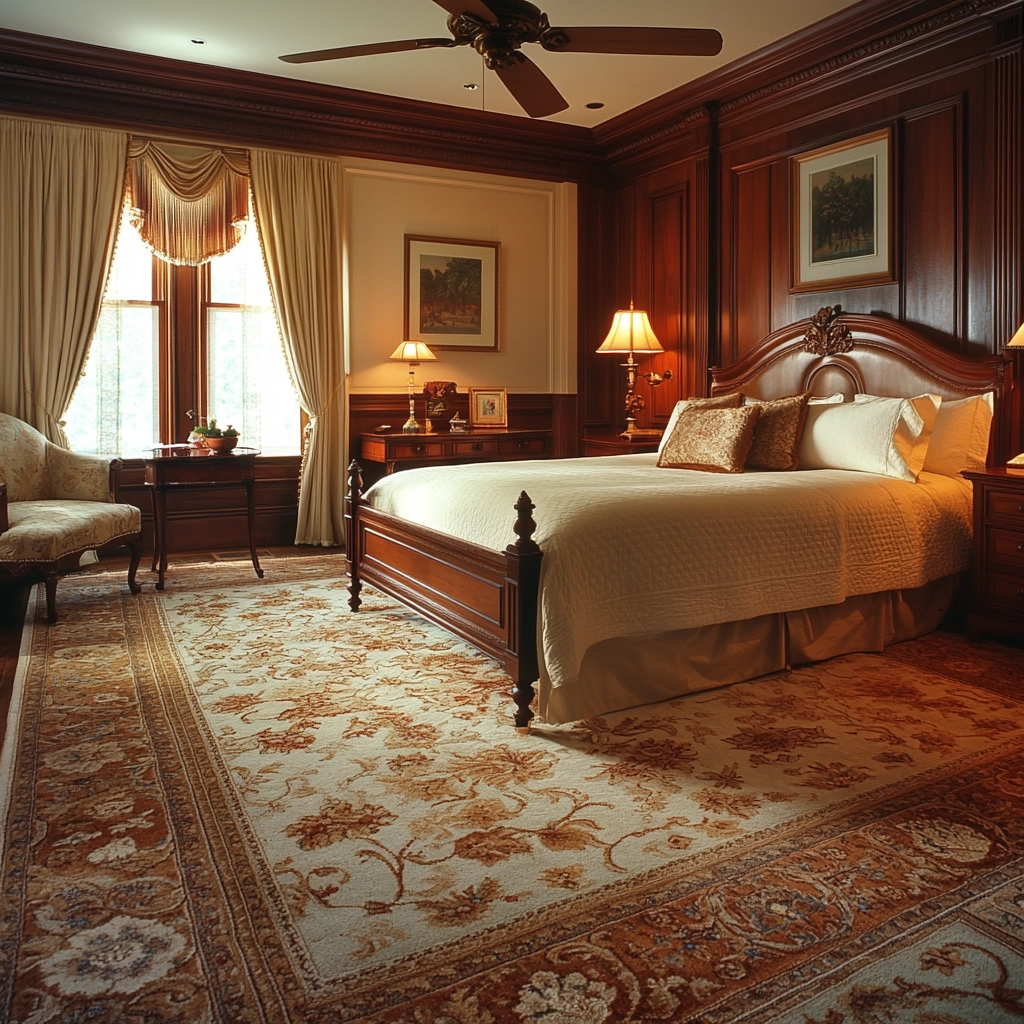 rug on carpet bedroom 48