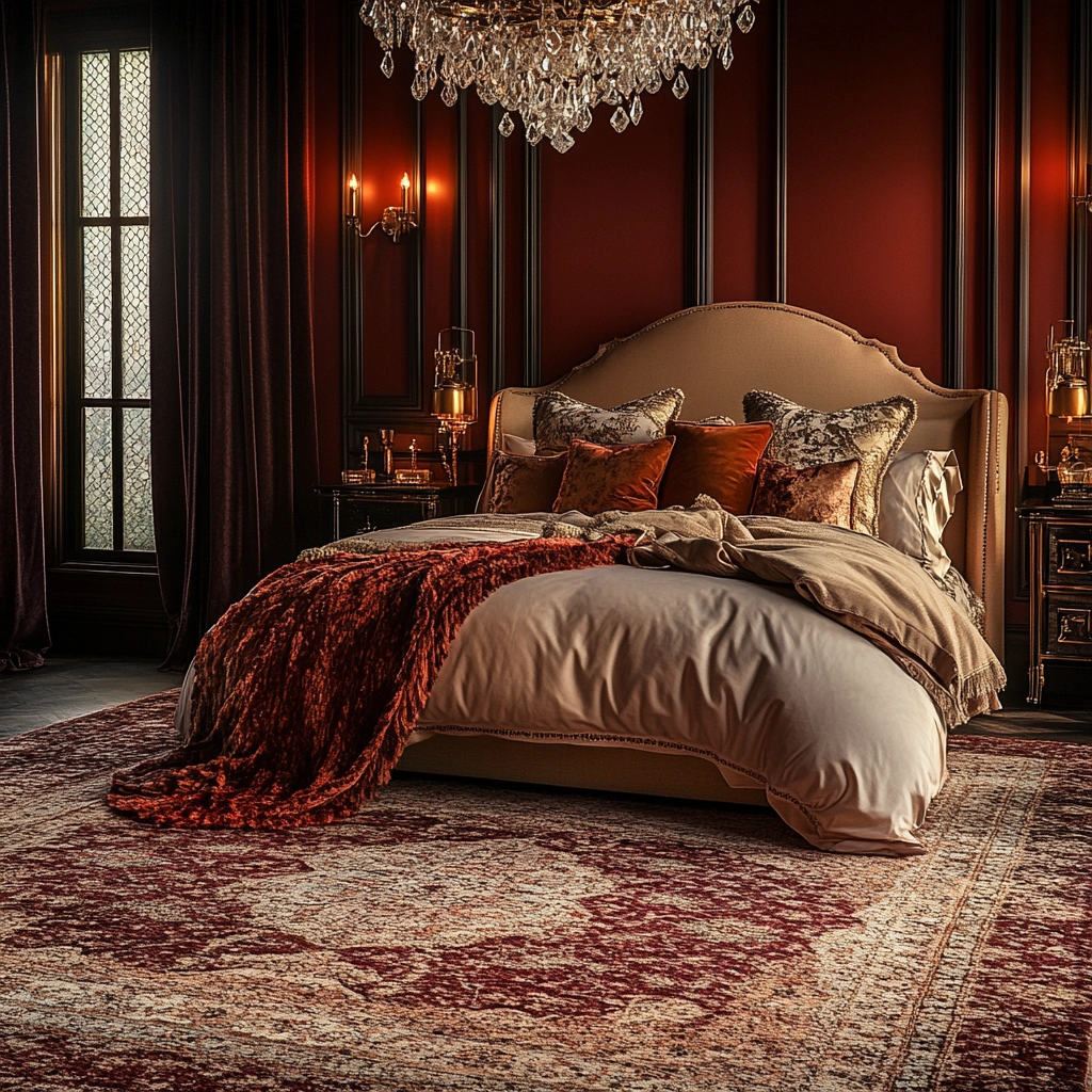 rug on carpet bedroom 68
