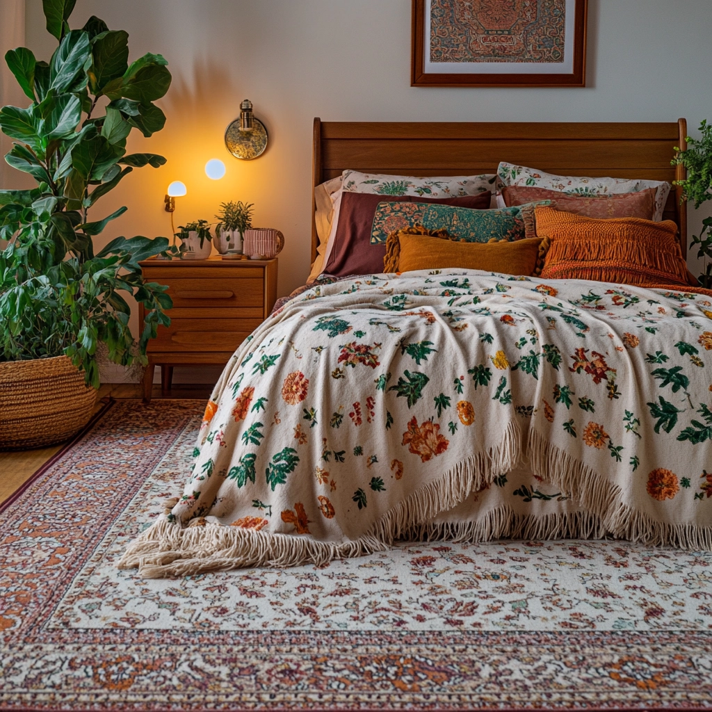 rug on carpet bedroom 7