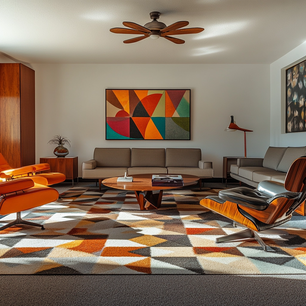 rug on carpet living room 14
