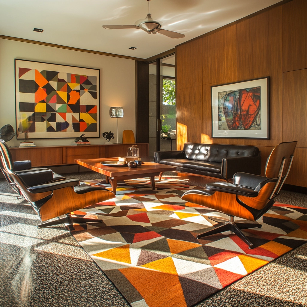 rug on carpet living room 16
