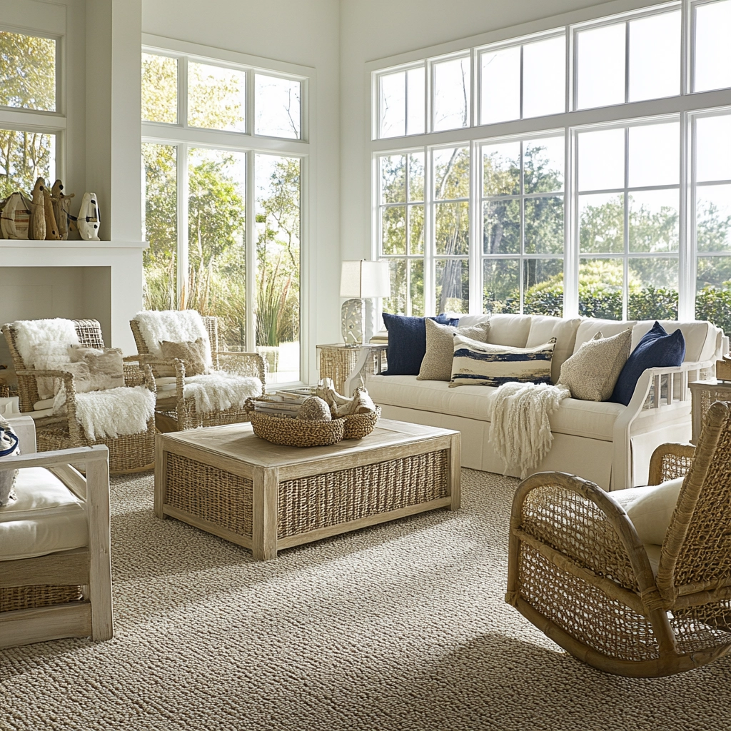 rug on carpet living room 20