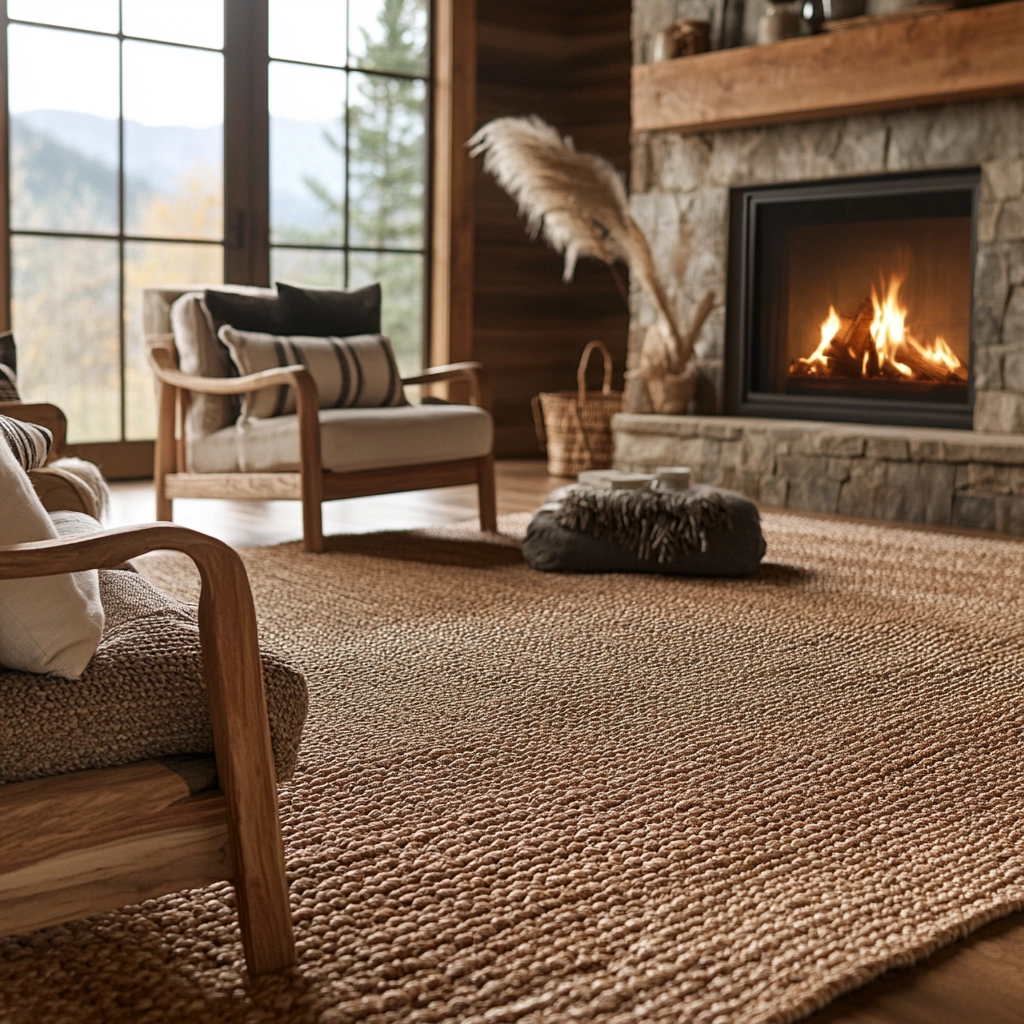 rug on carpet living room 30