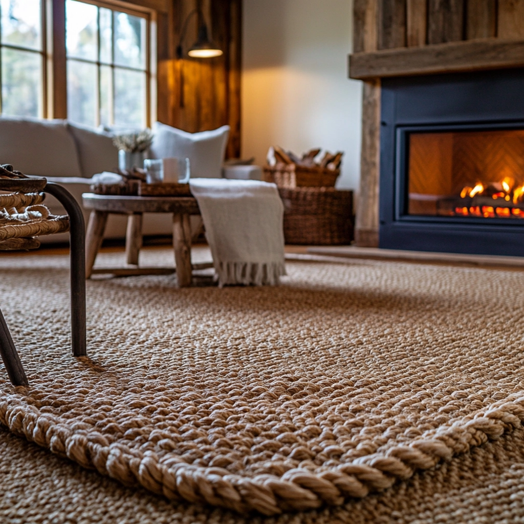 rug on carpet living room 32